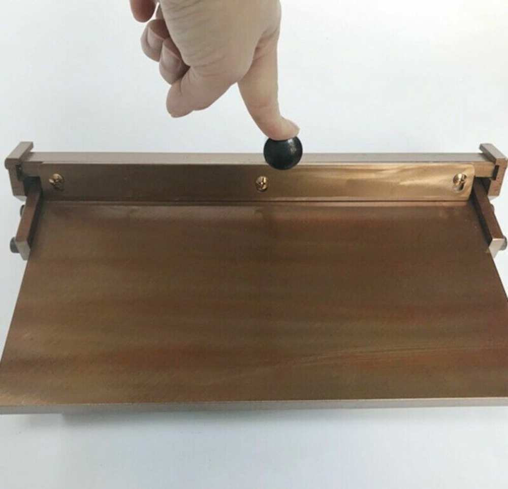 350mm/14&ldquo; Manual Leather PU Paper Folding Machine Stainless Steel Sheet Creasing