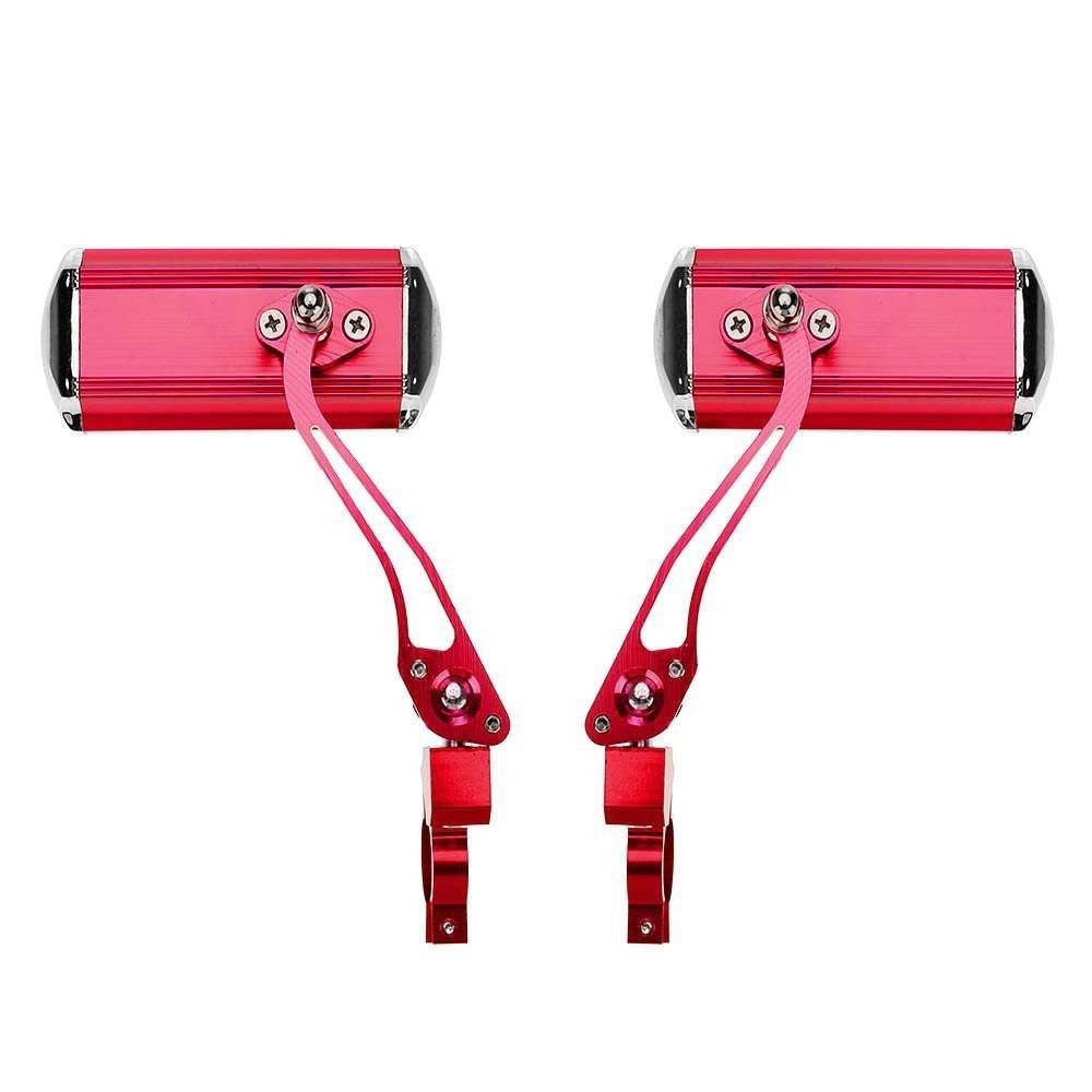 2x Aluminum 360&deg; Flexible Bike Rear View Mirror Bike Handlebar Rearview Mirror