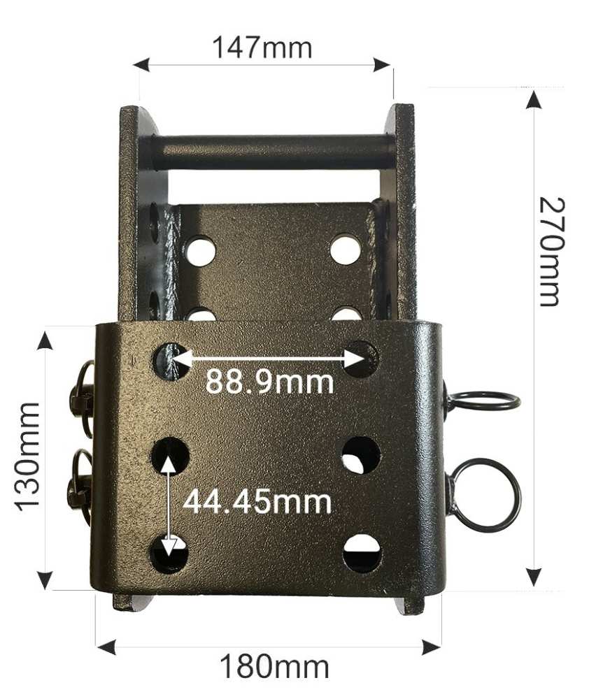 Höhenverstellbare Adapterplatte für Anhängerkupplungen - AHK -Adapter