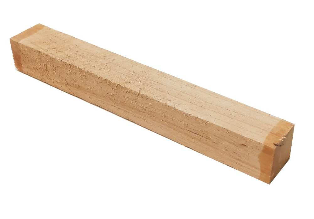 Erlenholz Penblanks, Drechselholz, Bastelholz. 2x2x15 cm.