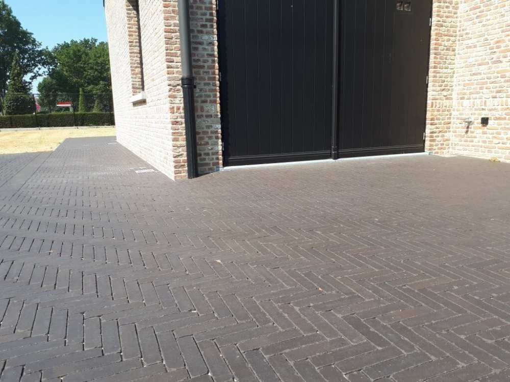 Pflasterklinker "Amsterdam" Waaltjes Antik schwarz nuanciert Klinker-Pflaster